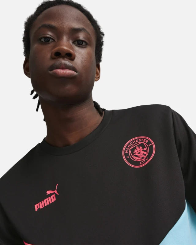 T-shirt Manchester City - Noir/Rose/Bleu