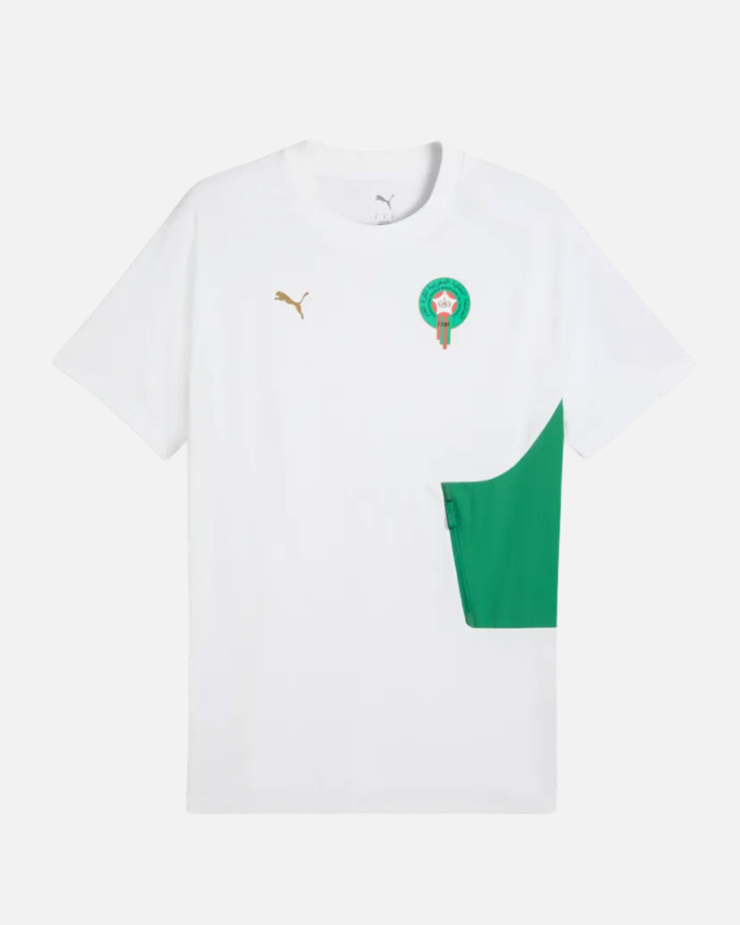 T-shirt Maroc Coupe du Monde 2026 - Blanc/Vert