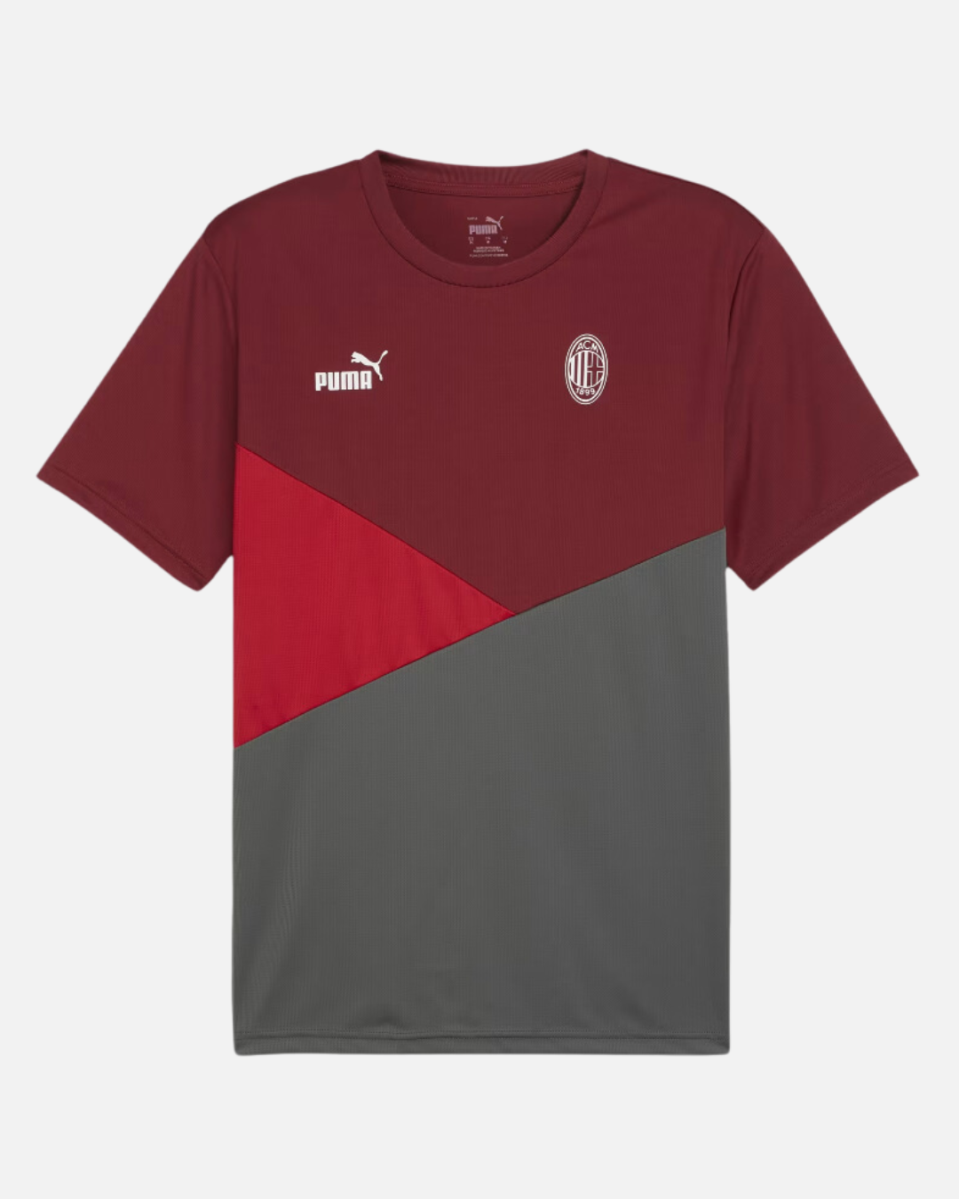 T-shirt Milan AC - Rouge/Gris
