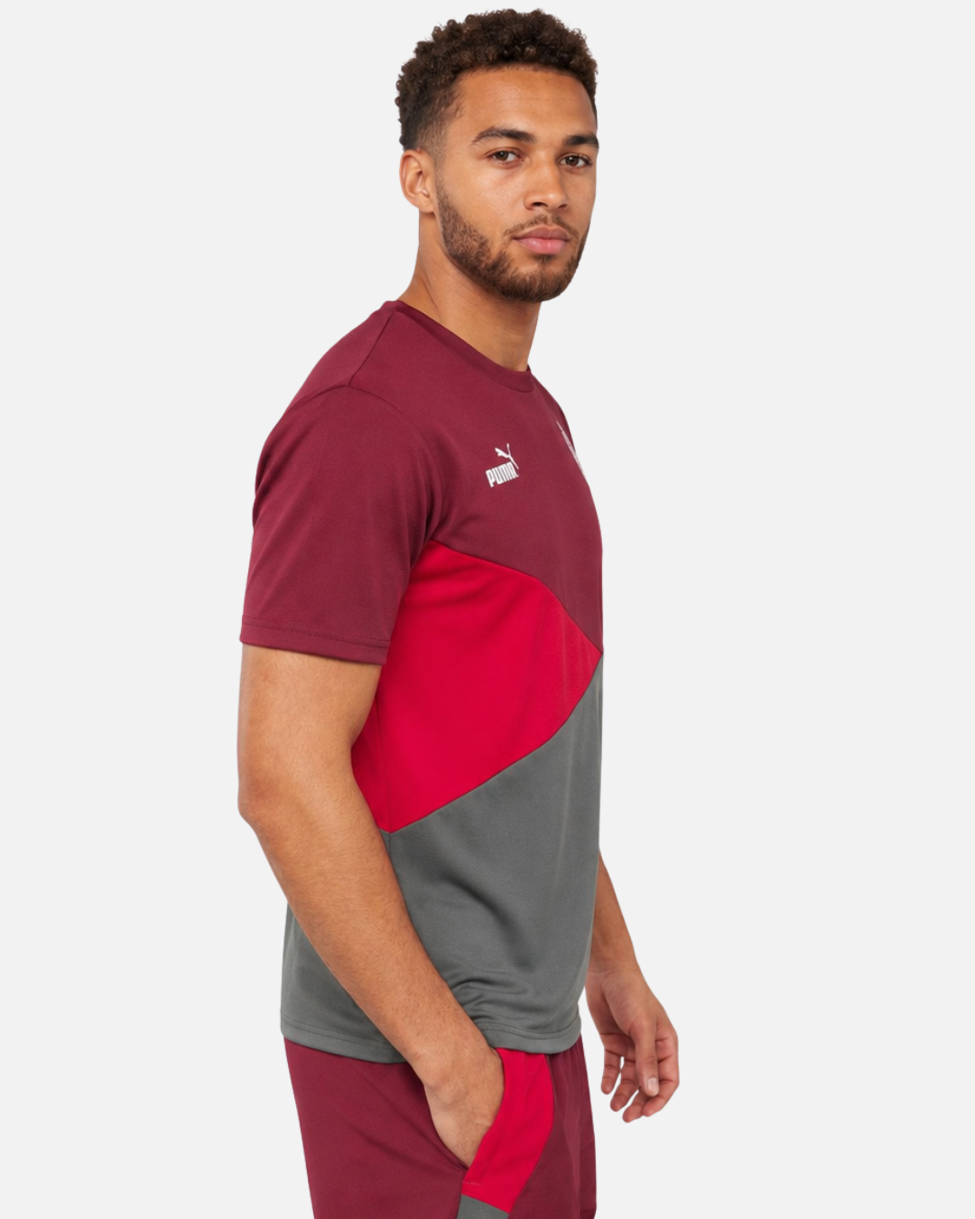 T-shirt Milan AC - Rouge/Gris