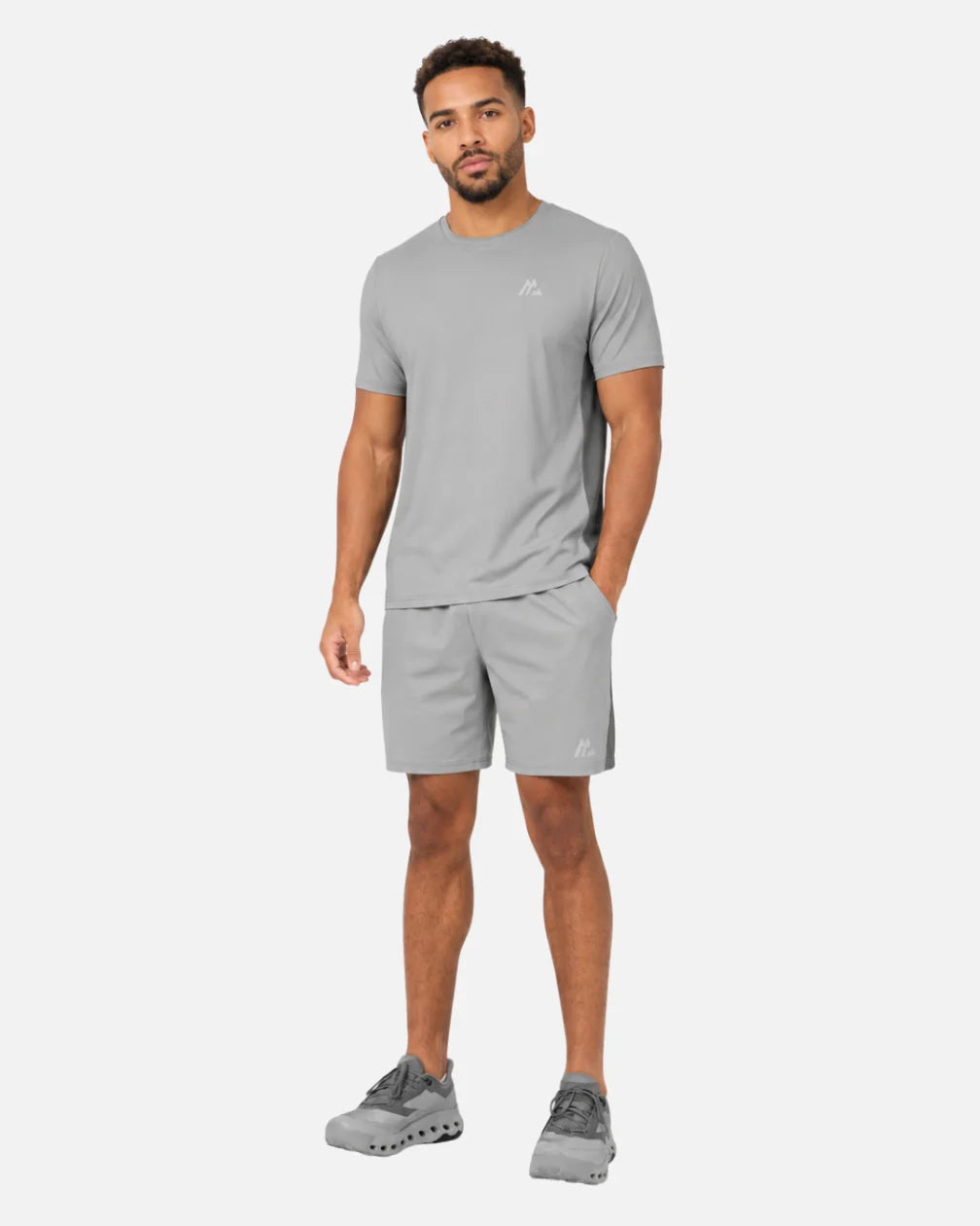 T-Shirt Montirex Strive - Gris/Blanc