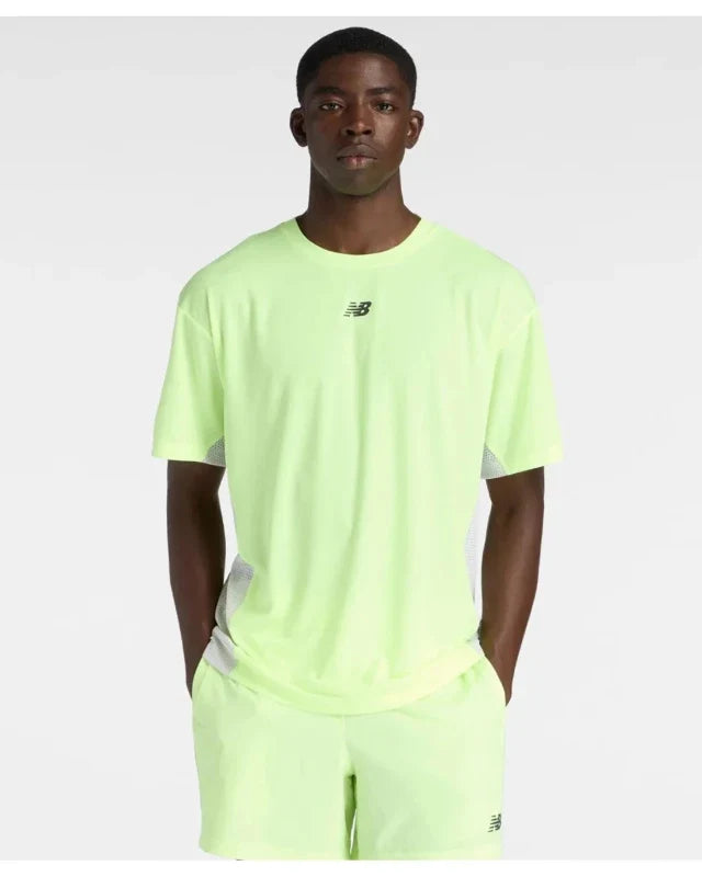 T-Shirt New Balance Fast Days - Jaune