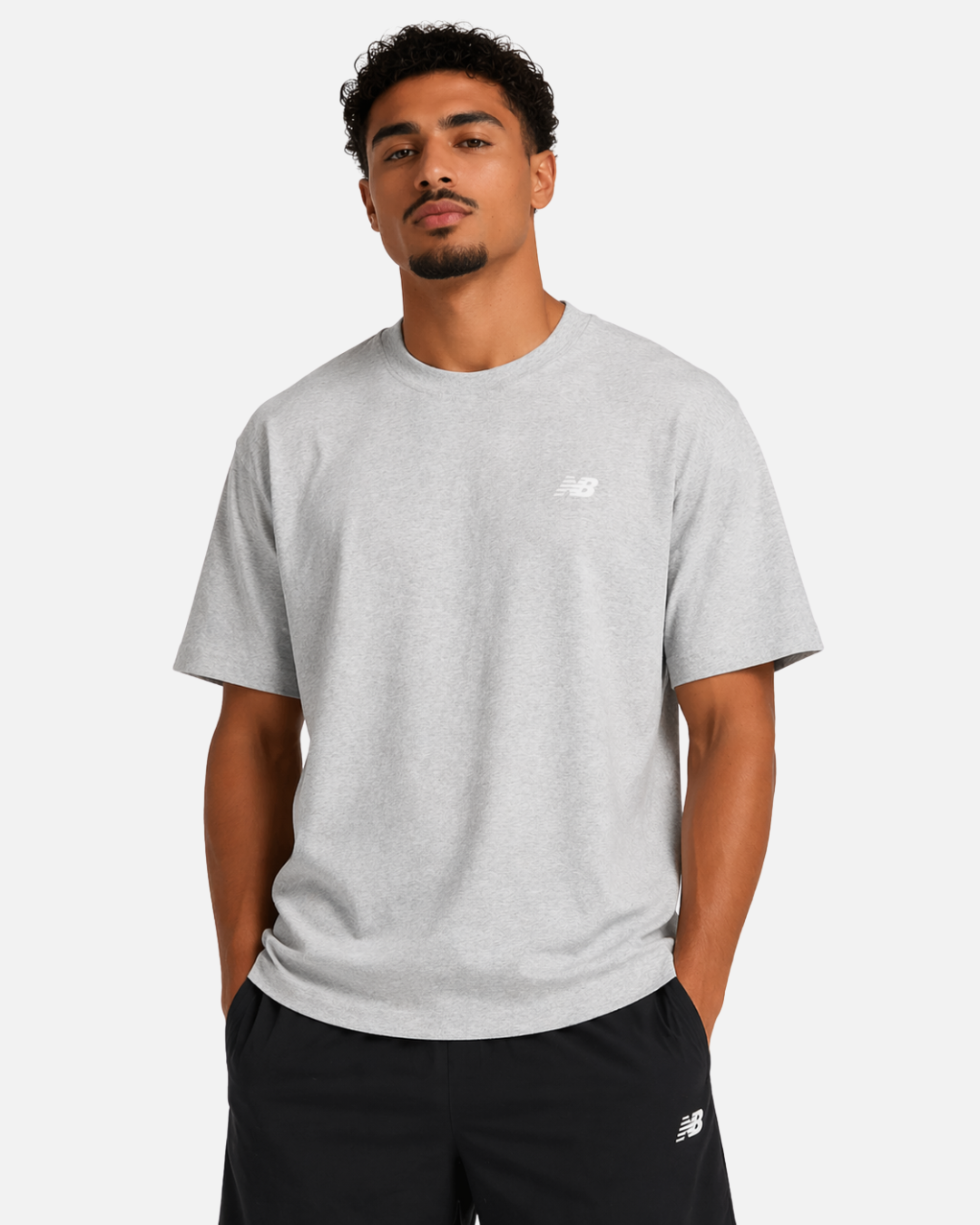 T-shirt New Balance Sport Essentials Cotton - Gris