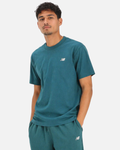 T-shirt New Balance Sport Essentials Cotton - Vert