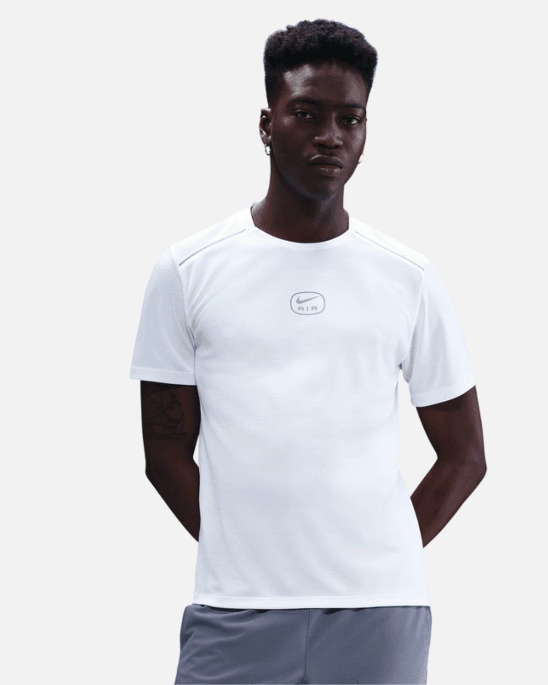 T-shirt Nike Running Air - Blanc/Doré