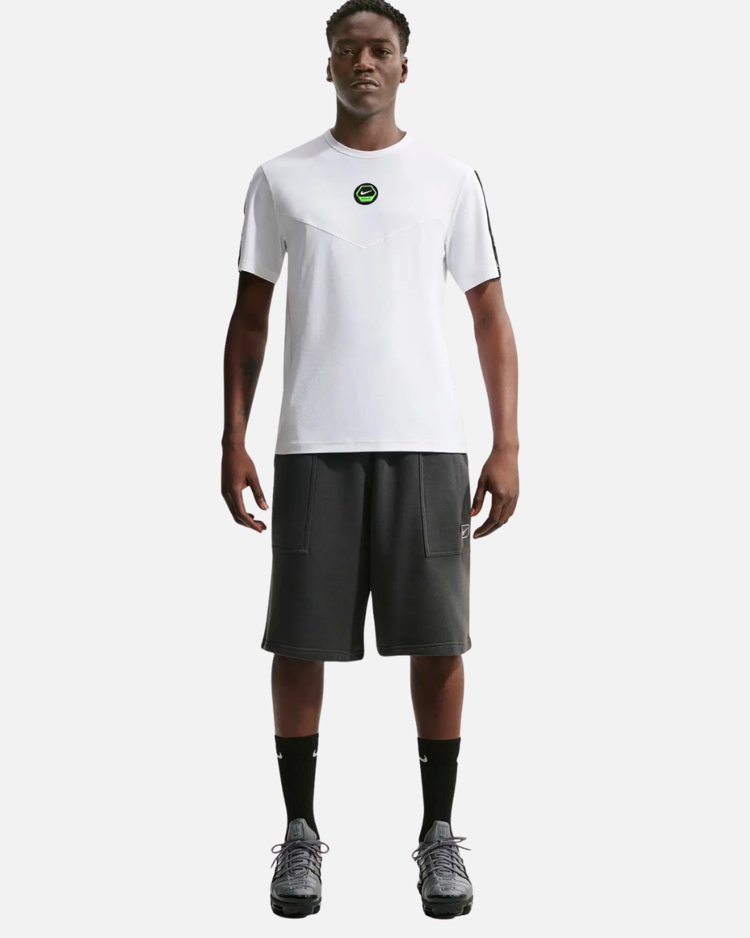 T-shirt Nike City Side - Blanc/Noir/Vert
