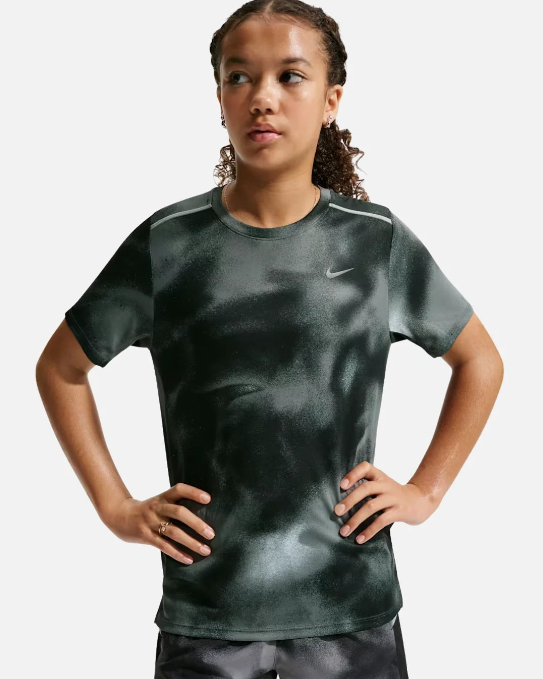 T-Shirt Nike Drit-Fit Miler Junior - Noir