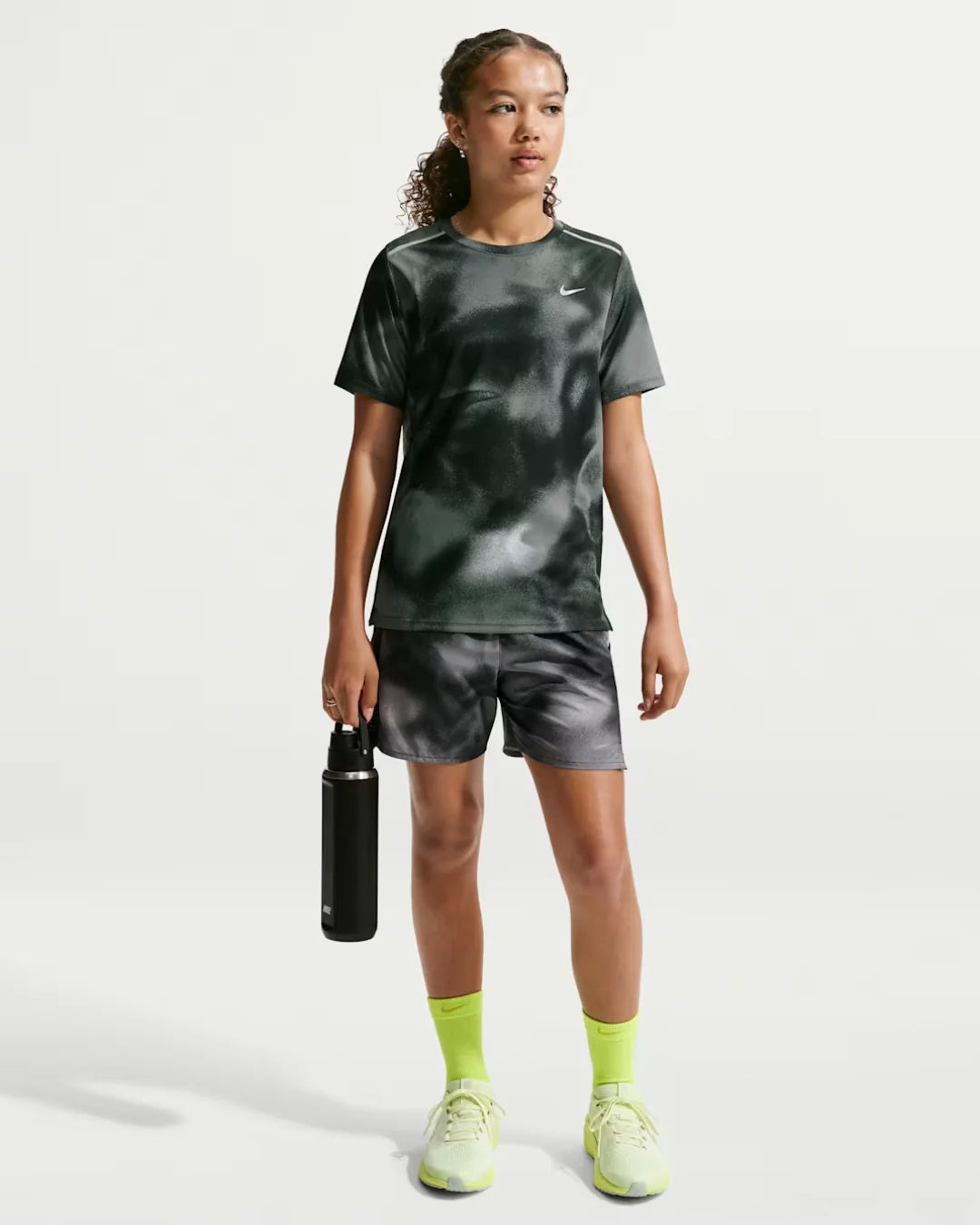 T-Shirt Nike Drit-Fit Miler Junior - Noir