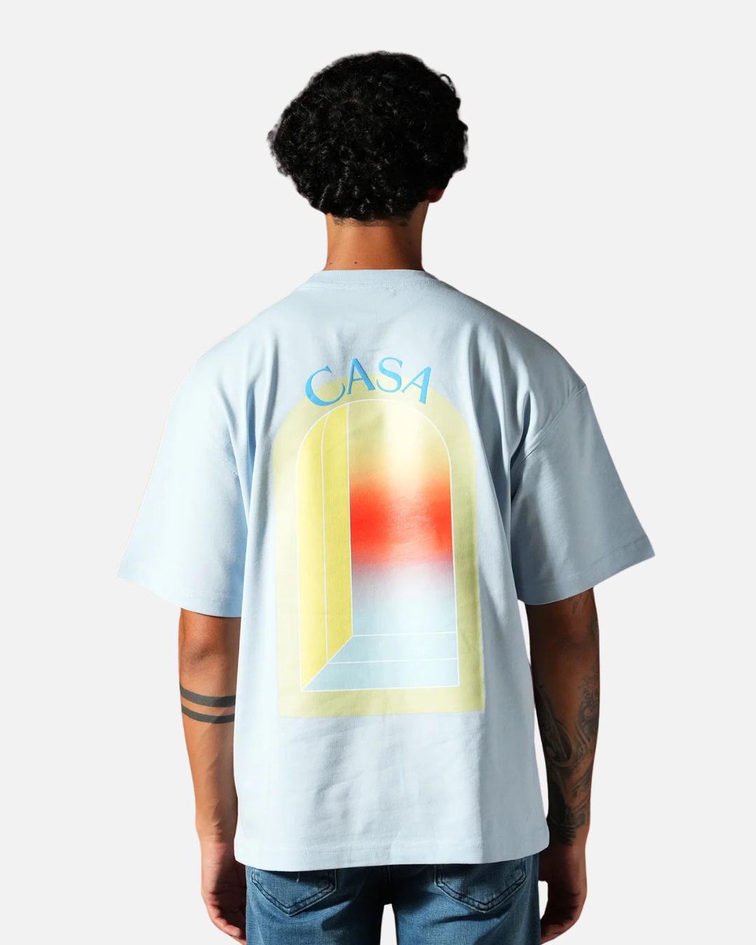 T-shirt Oversize OM Ikao - Bleu