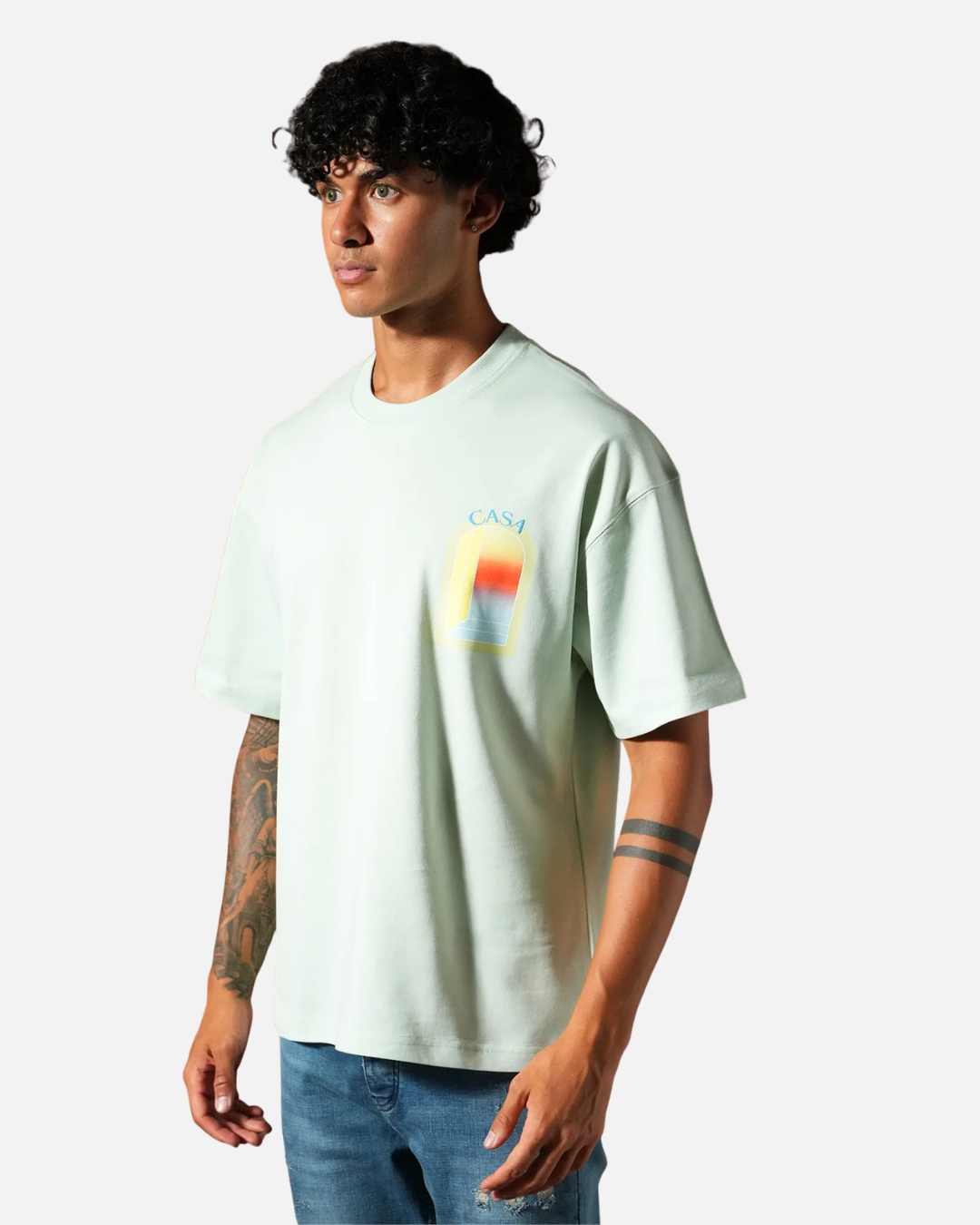 T-shirt Oversize OM Ikao - Menthe