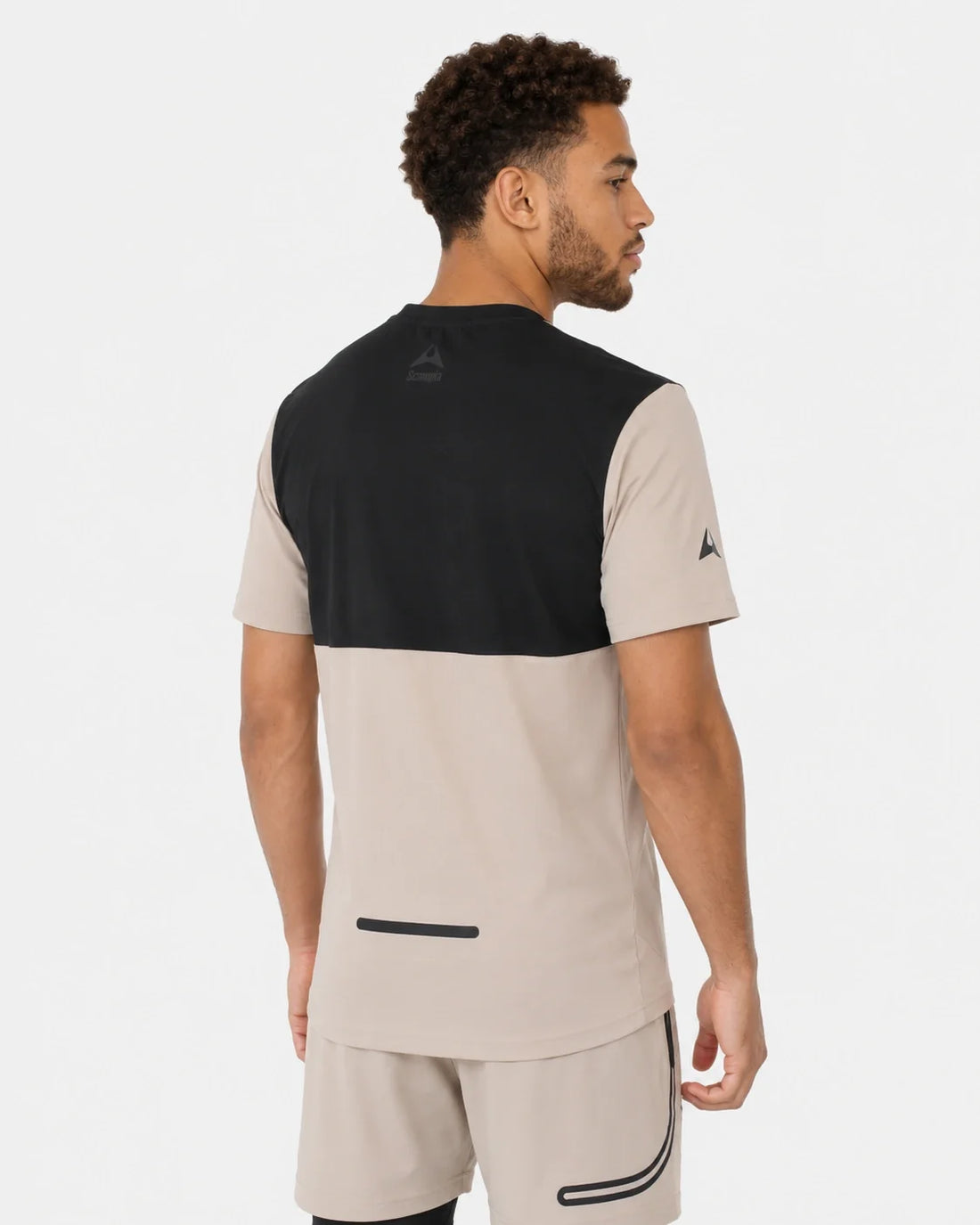 T-shirt Scampia Scalare - Beige/Noir