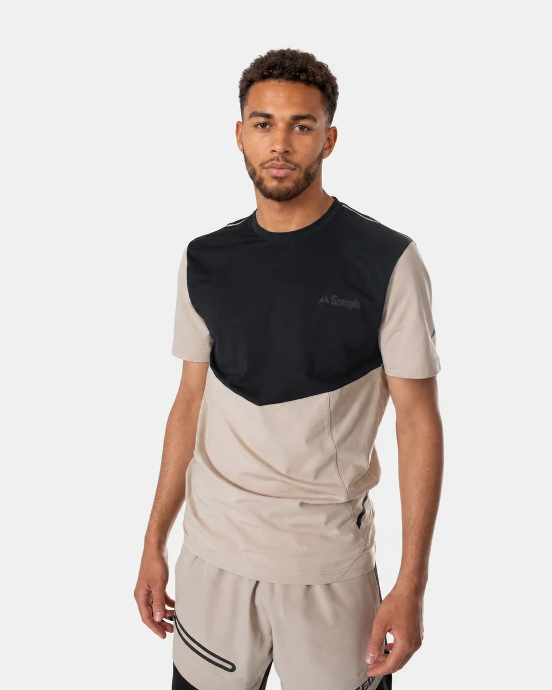 T-shirt Scampia Scalare - Beige/Noir
