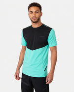 T-shirt Scampia Scalare - Menthe/Noir