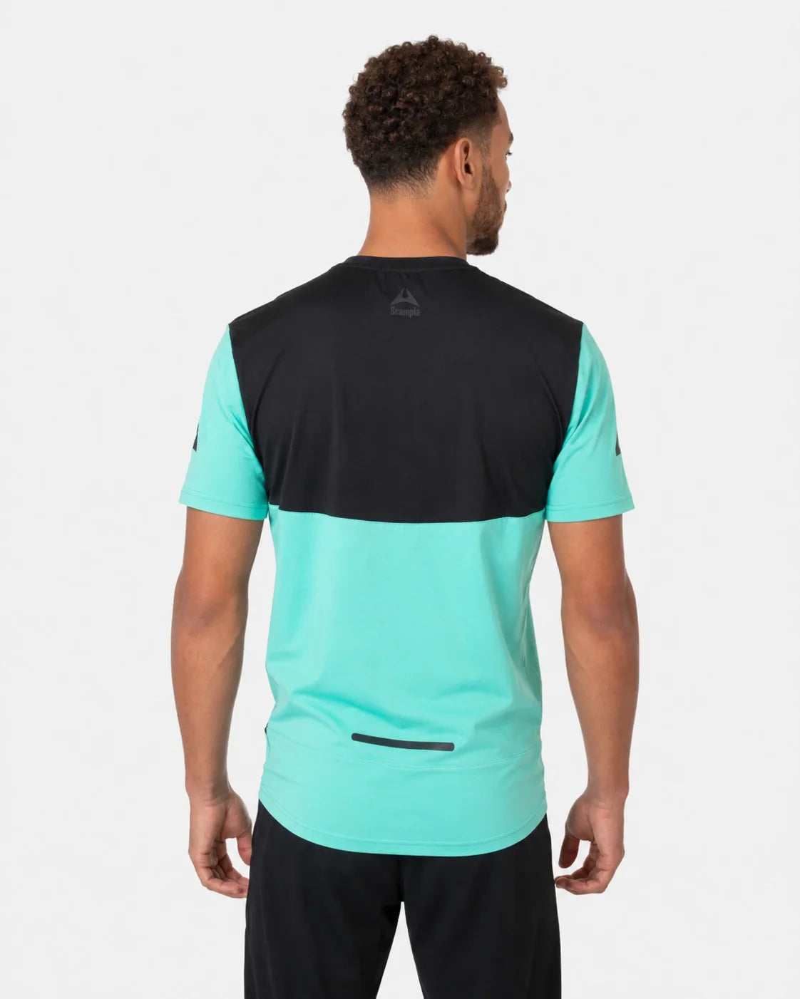 T-shirt Scampia Scalare - Menthe/Noir