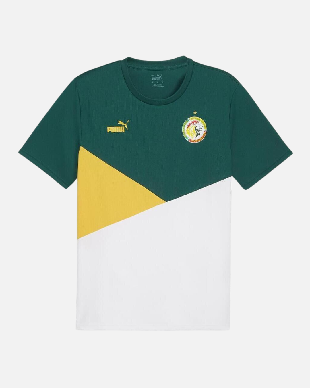T-shirt Sénégal 2024 - Blanc/Vert/Jaune