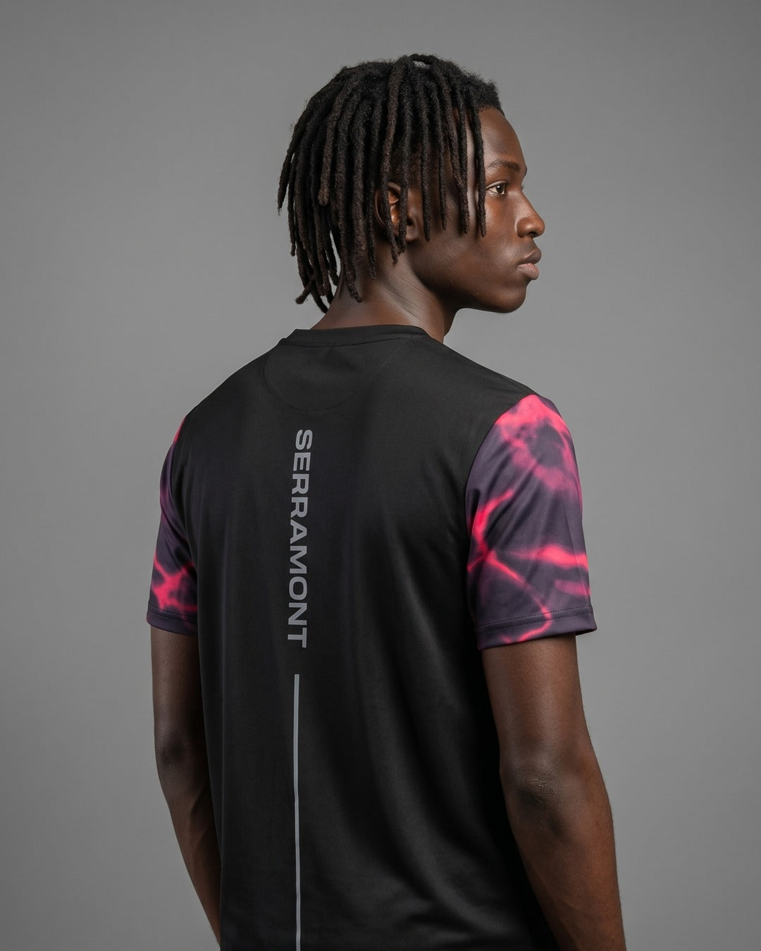 T-shirt Serramont Wave - Noir/Rose