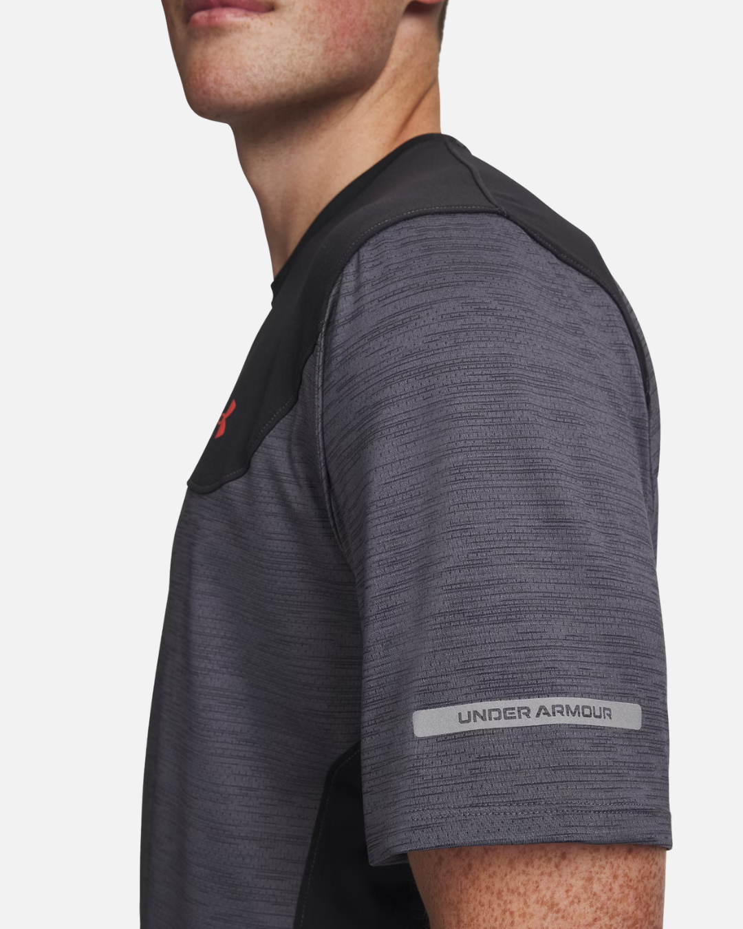 T-shirt Under Armour Tech Utility - Noir/Rouge