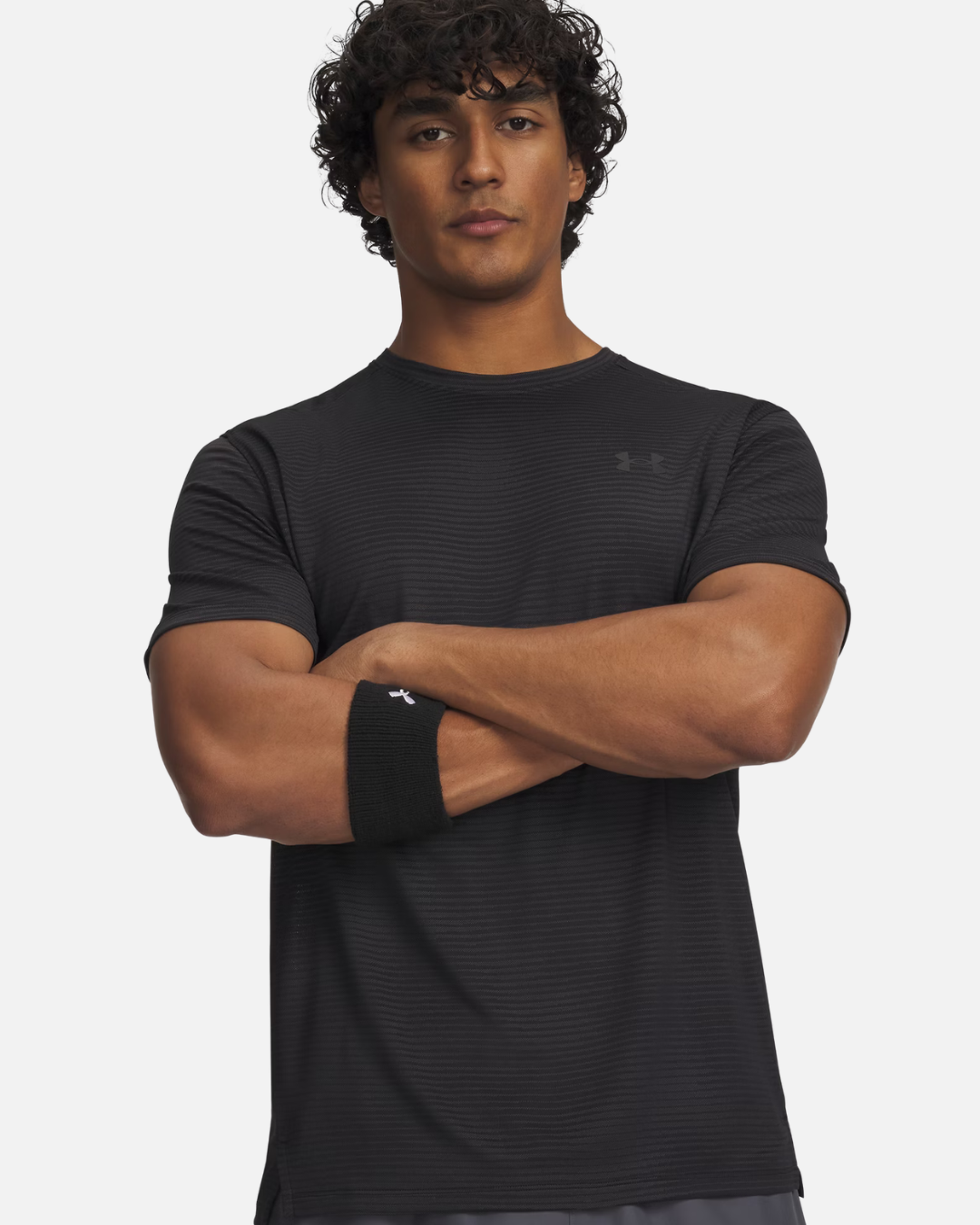 T-shirt Under Armour Tech Vent VHS Jacquard - Noir