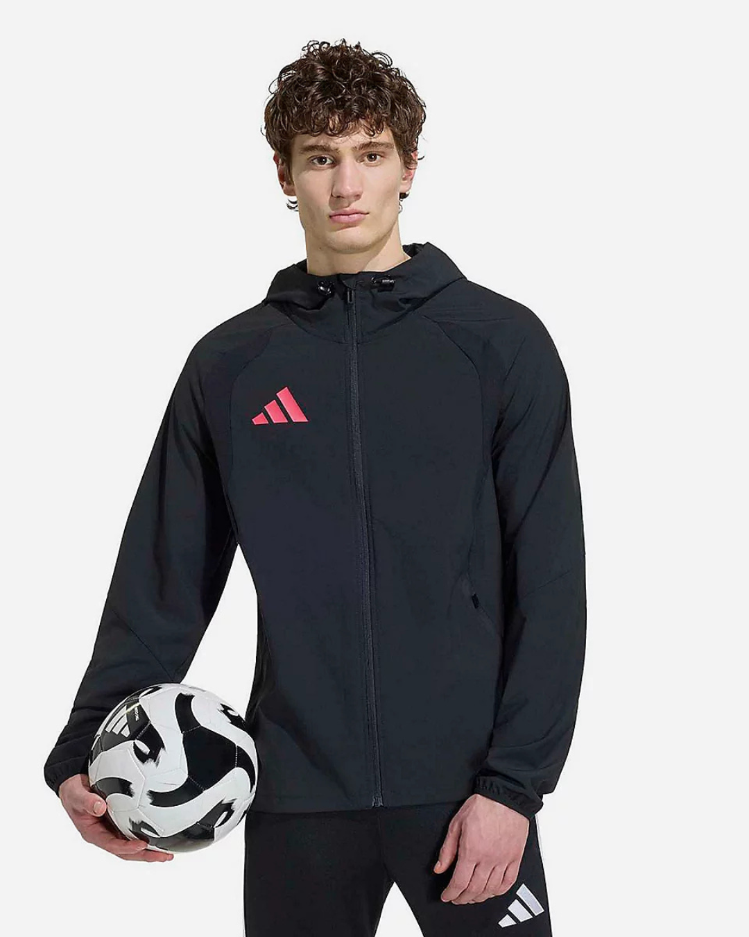 Veste Adidas Tiro Travel - Noir/Rouge