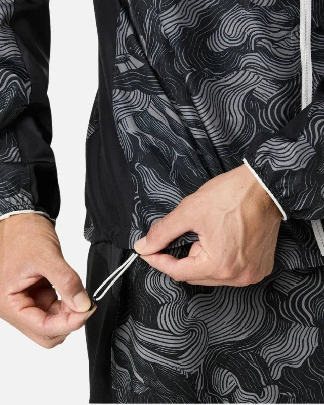 Veste Asics Fujitrail packable - Gris