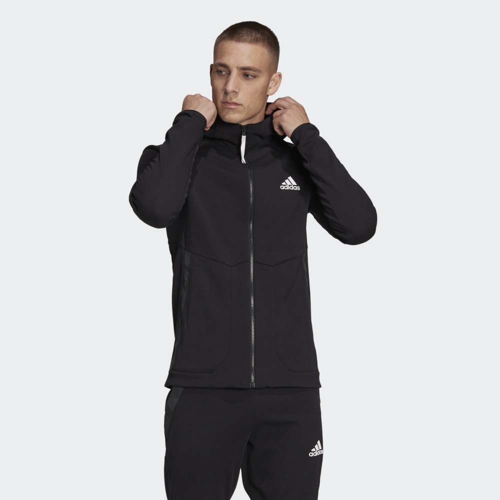 Veste à capuche Adidas Designed For Gameday  - Noir