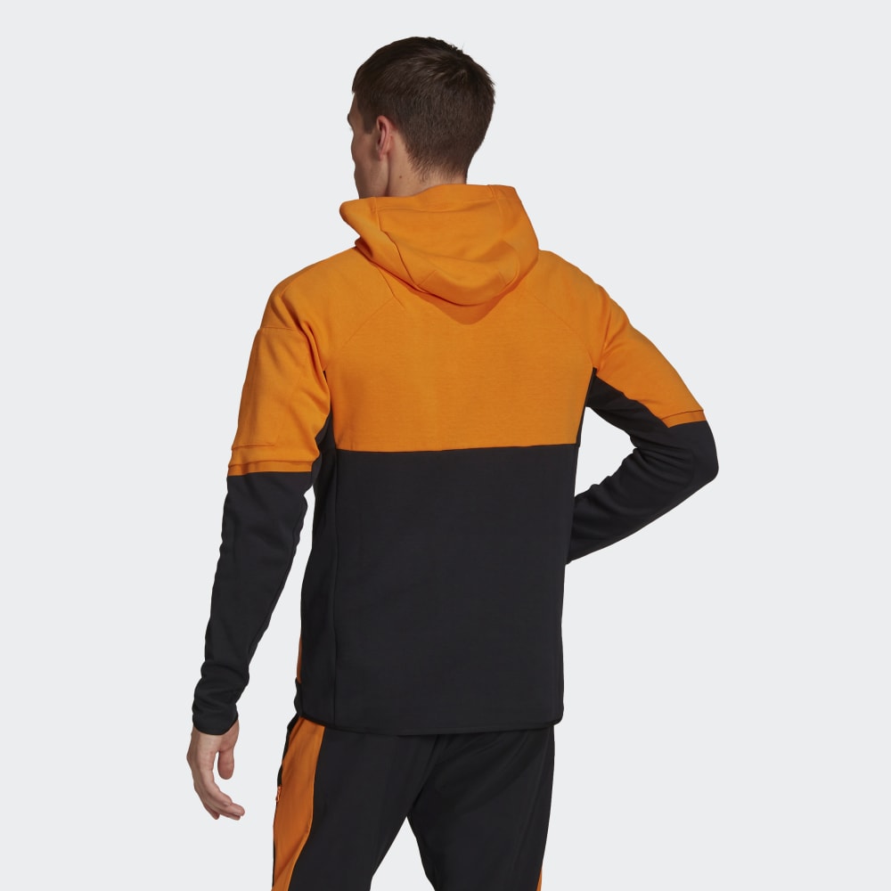 Veste à capuche Adidas Designed For Gameday  - Noir/Orange