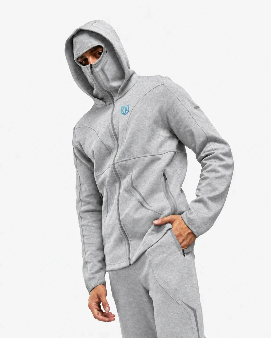 Veste avec Cagoule Intégrée FK Banks - Gris