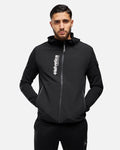 Veste à capuche Helvetica Beta - Noir