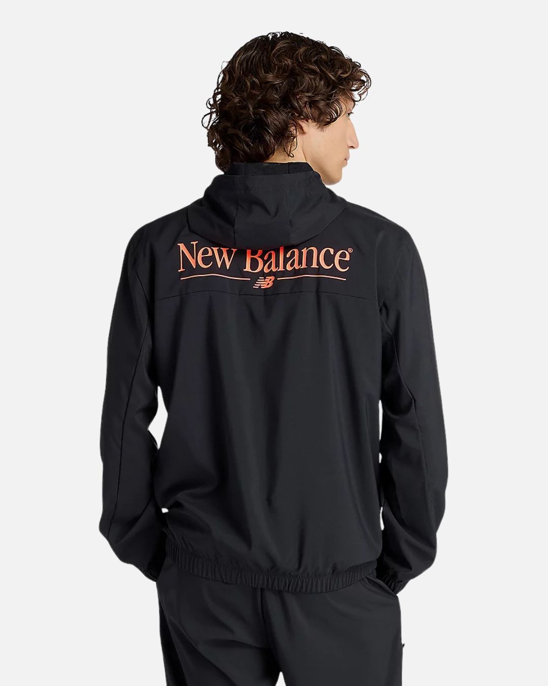 Veste à capuche New Balance Reimagined Woven Graphic - Noir