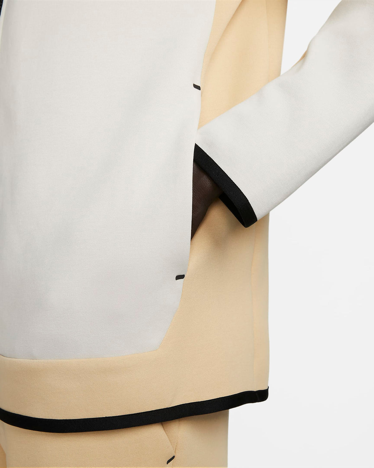 Veste à capuche Nike Tech Fleece - Beige/Blanc/Bleu