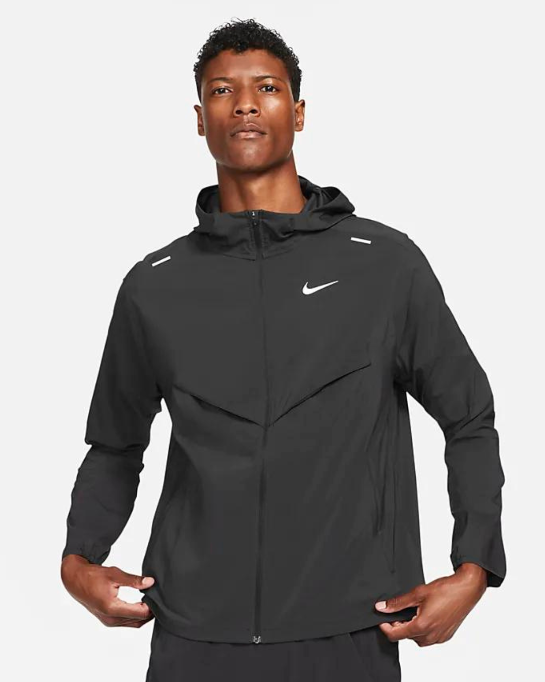 Veste à capuche Nike Running Windrunner - Noir