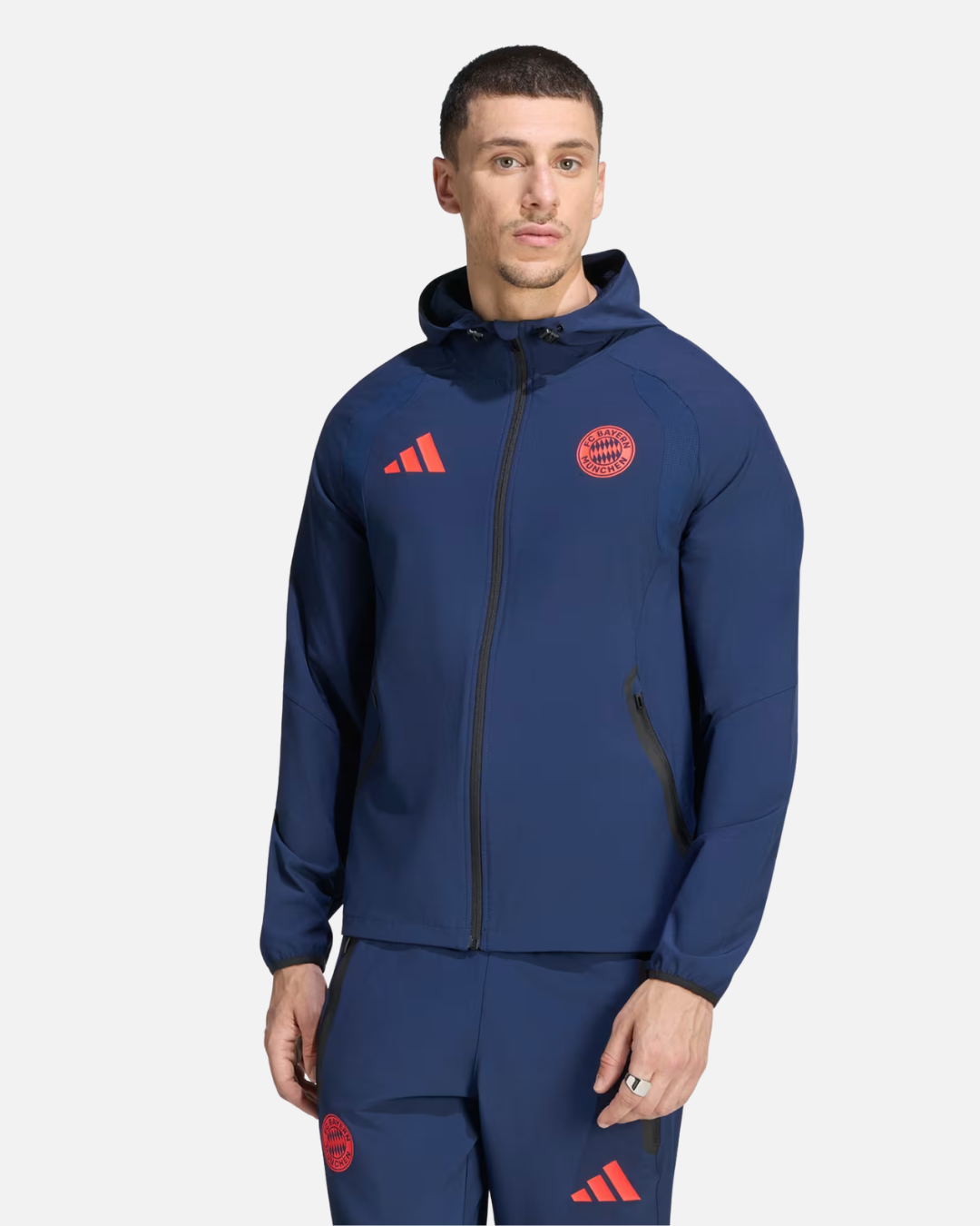 Veste Coupe-Vent FC Bayern 2026/2027 - Bleu/Rouge