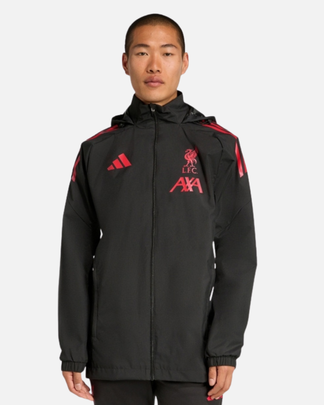 Veste Coupe-Vent Liverpool 2025/2026 - Noir/Rouge