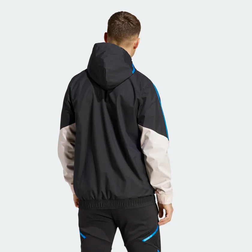 Veste Coupe-Vent Manchester United - Noir/Beige/Bleu