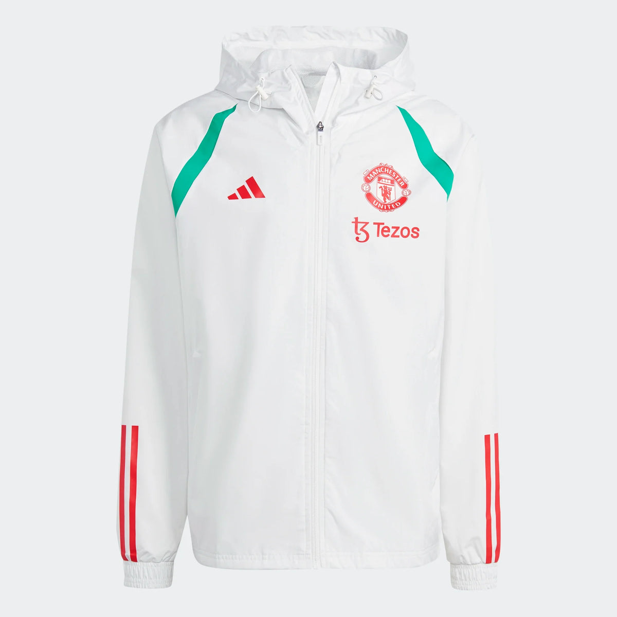 Veste Coupe-Vent Manchester United 2023/2024 - Blanc/Rouge/Vert