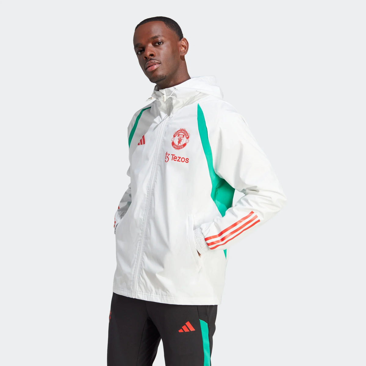 Veste Coupe-Vent Manchester United 2023/2024 - Blanc/Rouge/Vert