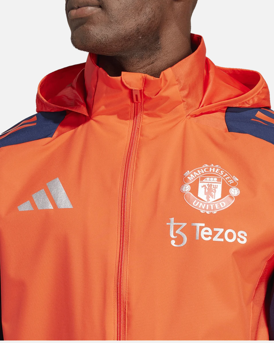 Veste Coupe-vent Manchester United 2024/2025 - Orange/Bleu
