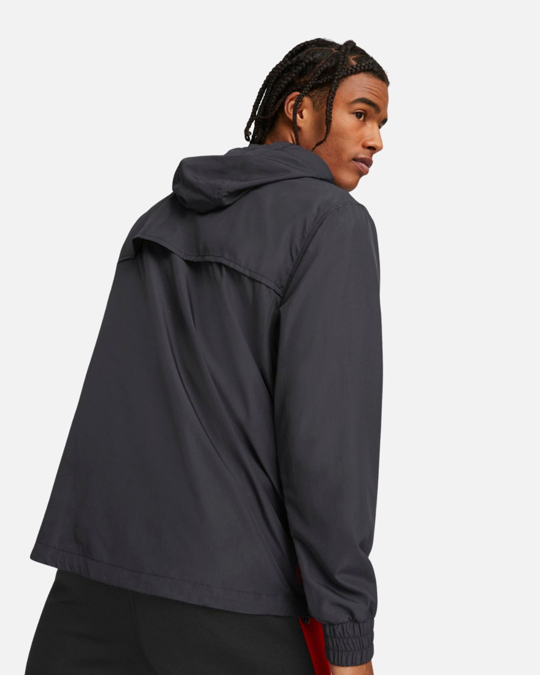 Veste Coupe-Vent Milan AC - Noir/Blanc/Rouge