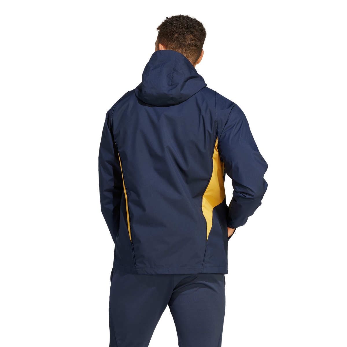 Veste Coupe-Vent Real Madrid 2023/2024 -Bleu/Jaune/Blanc