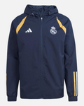 Veste Coupe-Vent Real Madrid 2023/2024 -Bleu/Jaune/Blanc