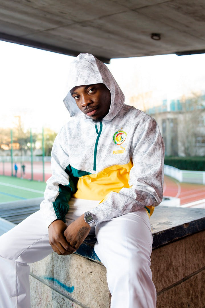 Veste Coupe-Vent Sénégal - Blanc/Vert/Jaune