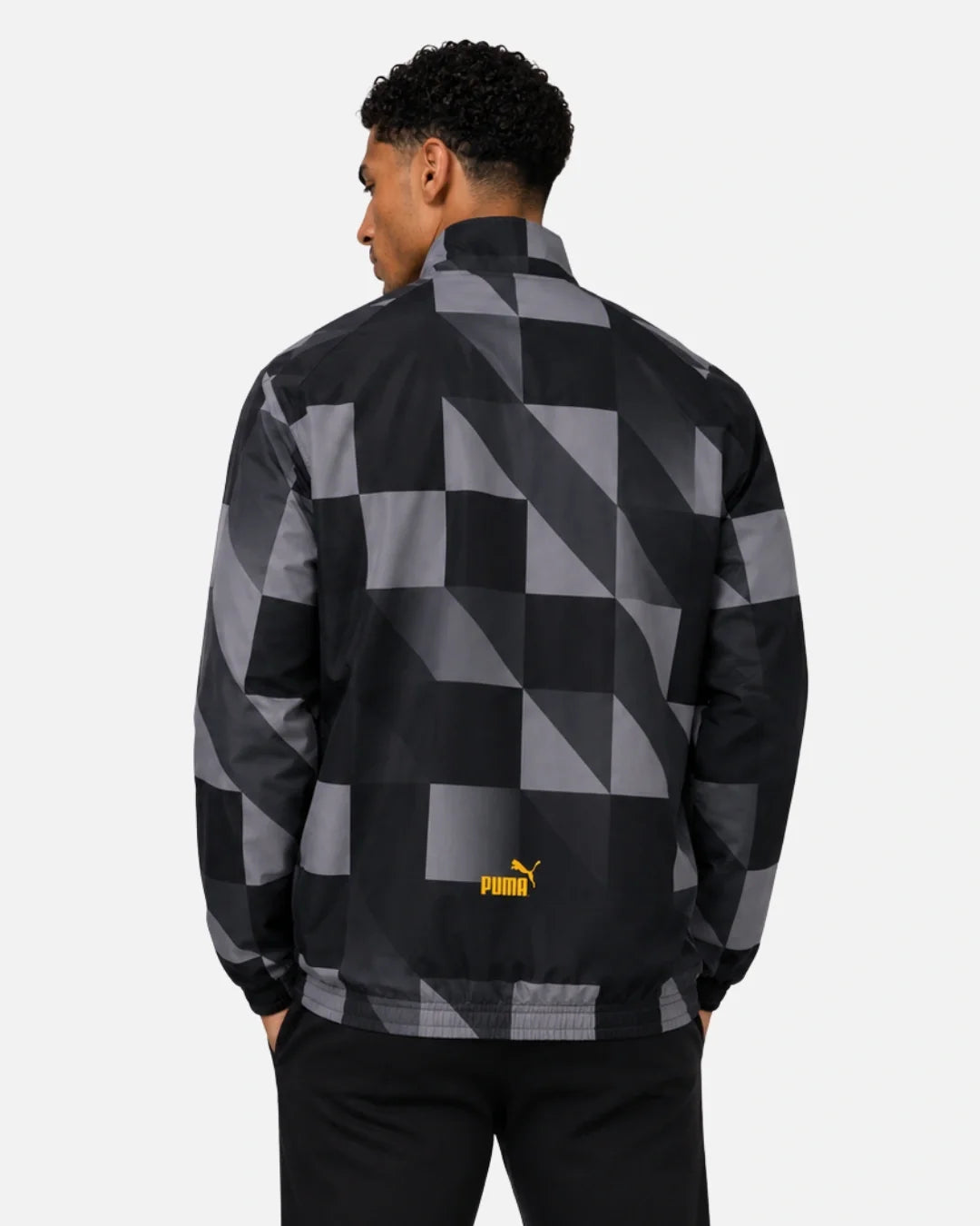 Veste de survêtement Manchester City - Noir/Gris/Jaune