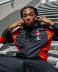 Veste de survêtement Milan AC - Noir/Rouge