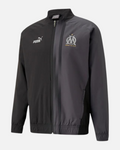 Veste de survêtement OM - Noir/Blanc
