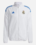 Veste de survêtement Prematch Real Madrid 2025/2026 - Blanc/Bleu