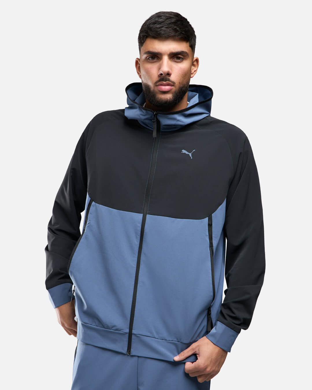 Veste de survêtement Puma Tech - Noir/Bleu