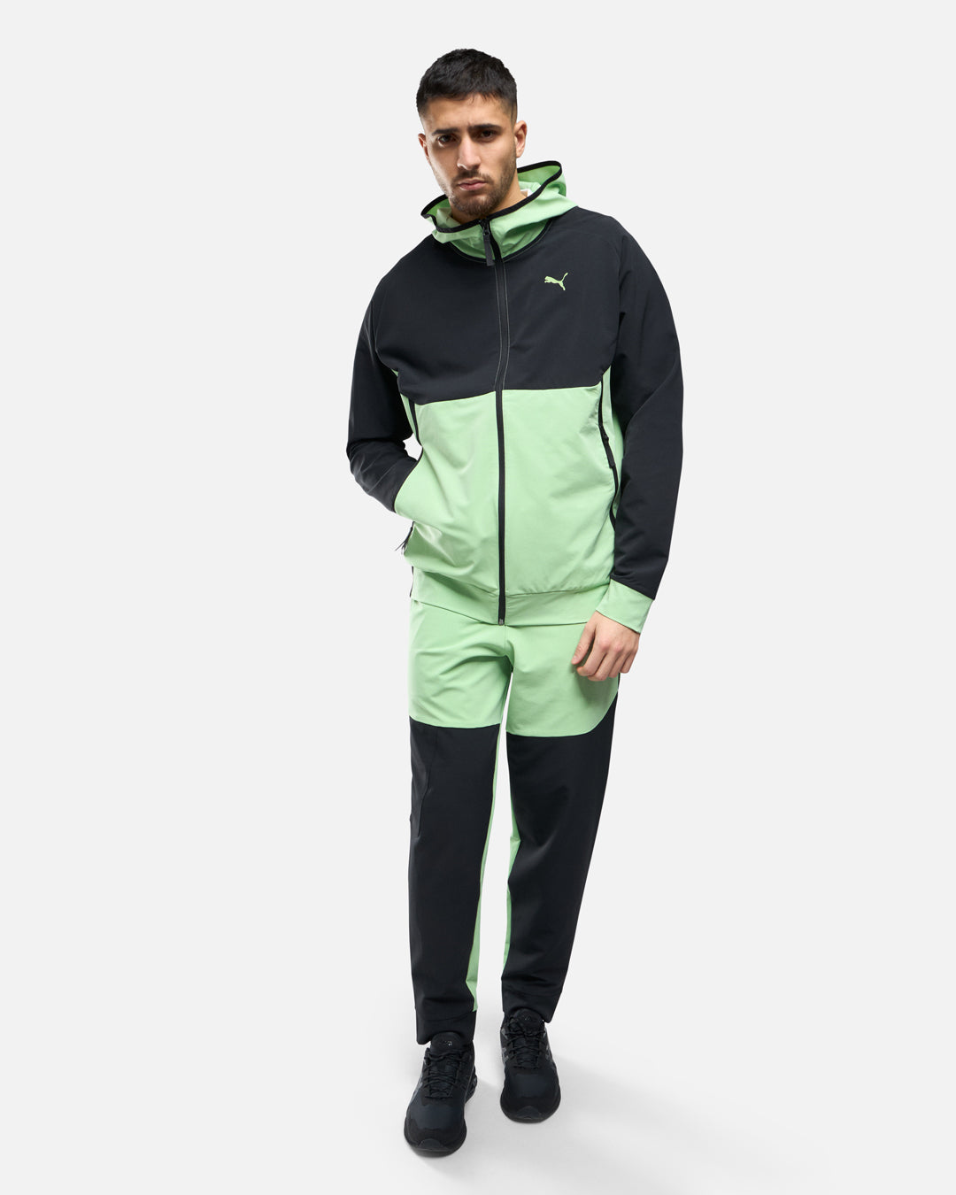 Veste de survêtement Puma Tech - Noir/Vert