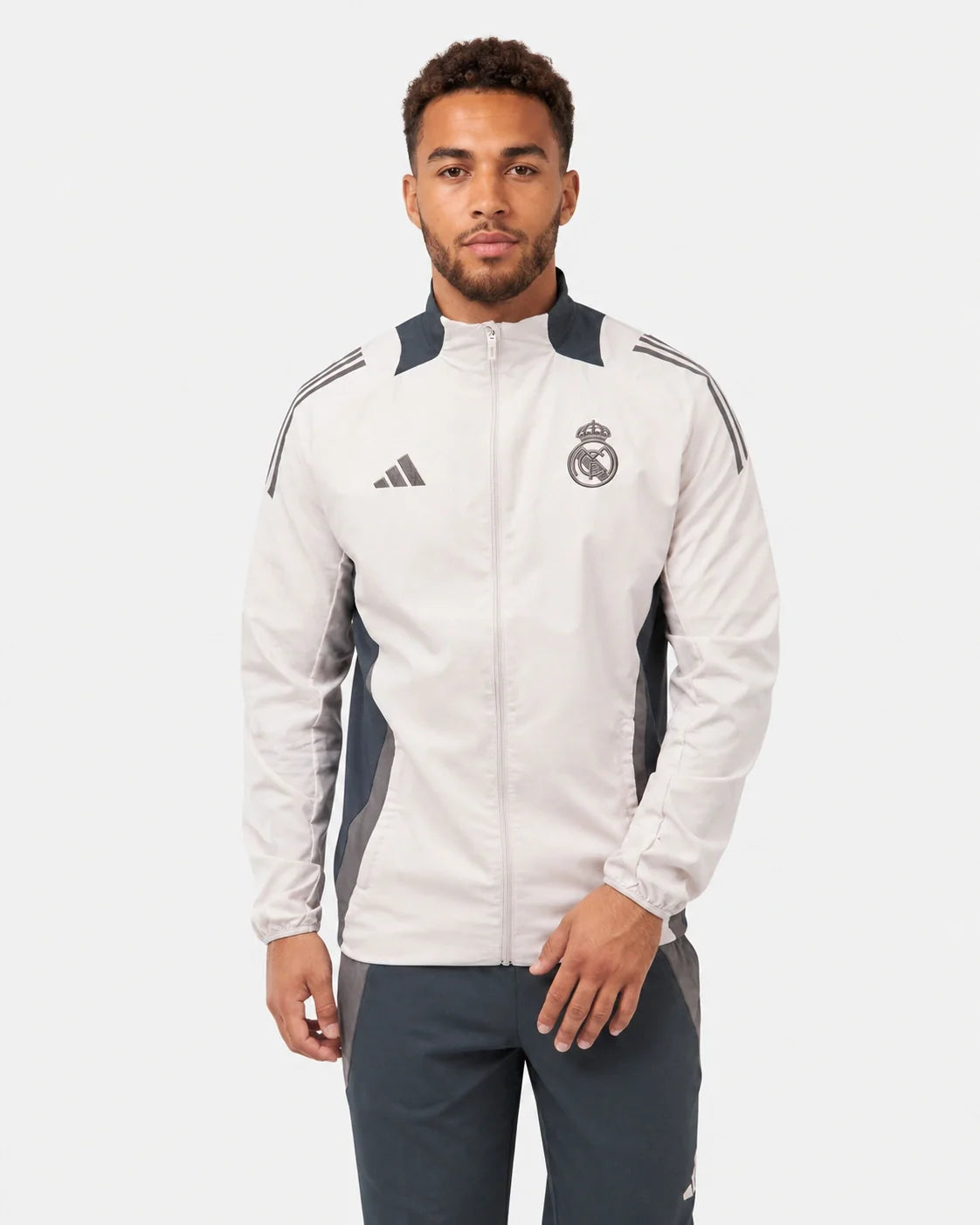 Veste de survêtement Real Madrid 2024/2025 - Beige