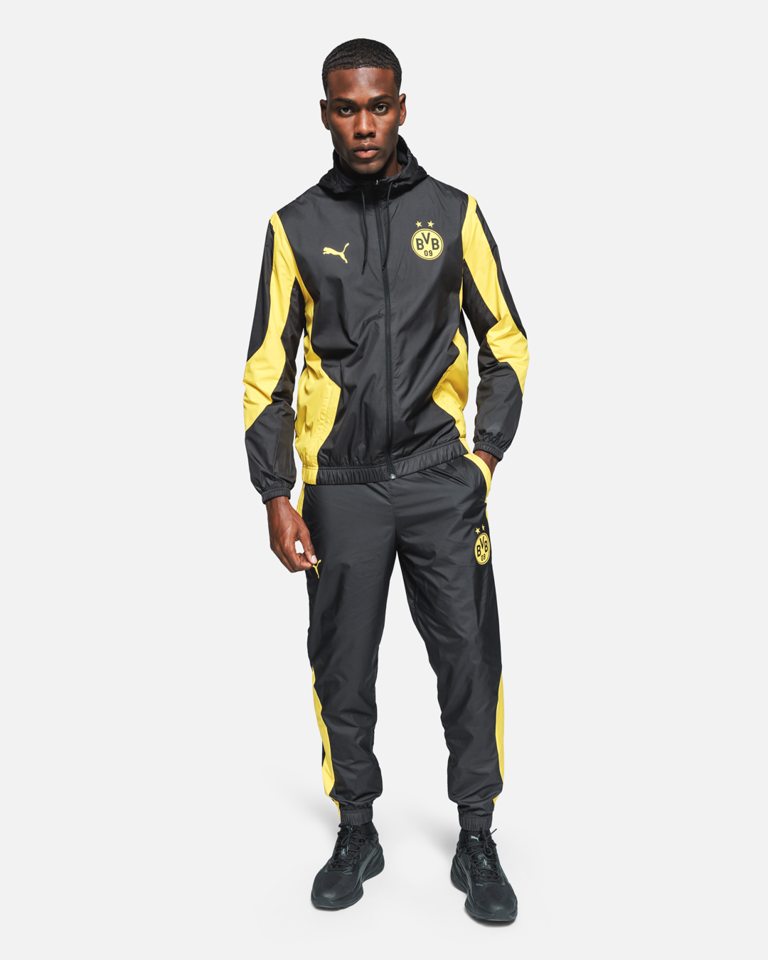 Veste de survêtement Dortmund - Noir/Jaune