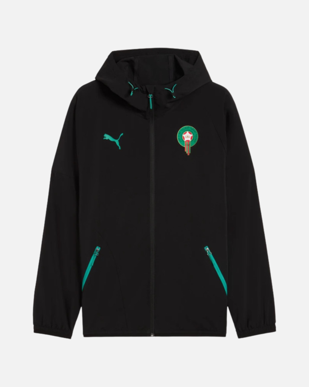 Veste de survêtement Maroc PowerTrain Woven - Noir/Vert